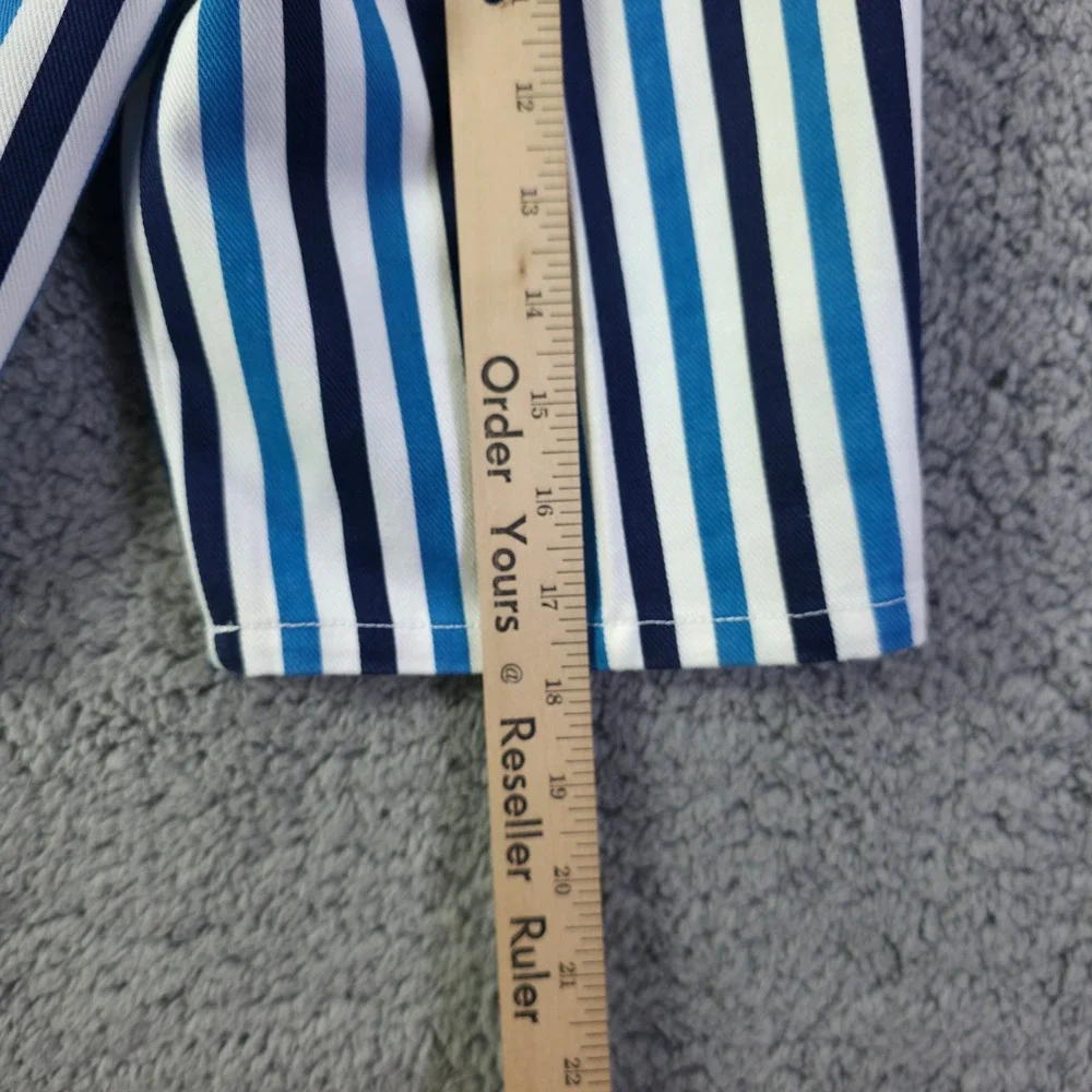 Vintage 1989 Sasson Kids Navy Blue Stripe T-Shirt and Shorts Set Size 7 NWT